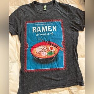 Alternative Gray T-Shirt with Red and Blue Accents